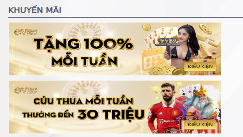 Khuyến mãi 1 Khuyến mãi Vuabai9 cơ hội giúp tân thủ gia tăng vốn cược
