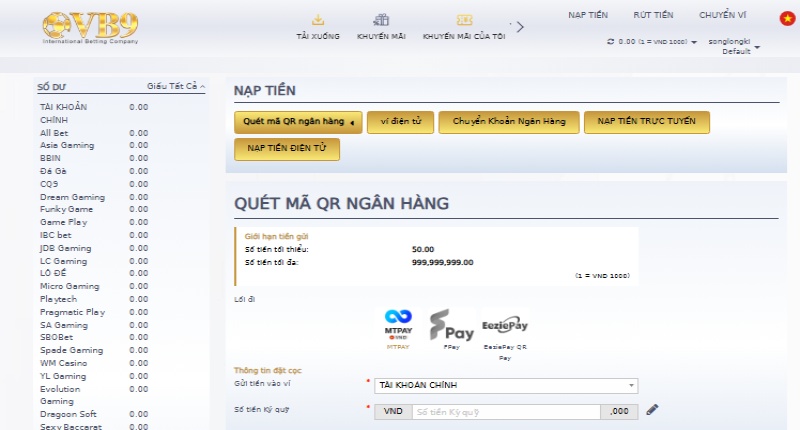 Mỗi người chơi chỉ sở hữu 1 tài khoản và tự bảo mật